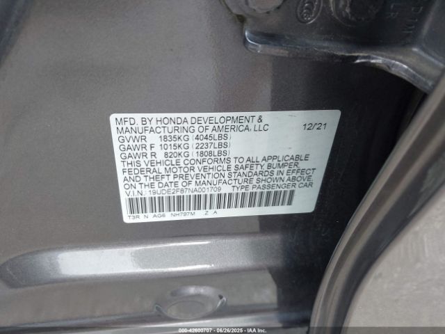 2022 ACURA ILX 19UDE2F87NA001709 Photo 8