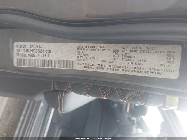 1C4RJHEG3S8641558 Jeep Grand Cherokee