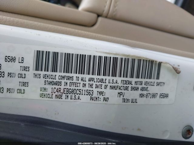 2013 JEEP GRAND CHEROKEE 1C4RJEBG0DC511563 Photo 8