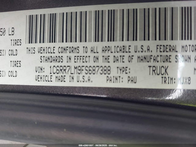 1C6RR7LM9FS687388 RAM 2015