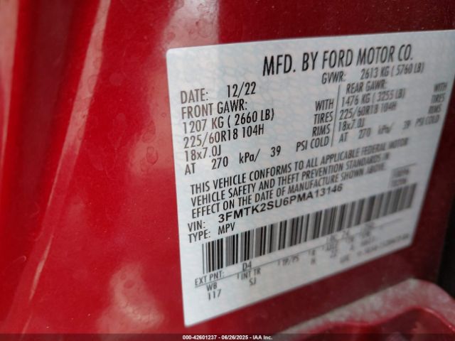 2023 FORD MUSTANG MACH-E 3FMTK2SU6PMA13146 Photo 8