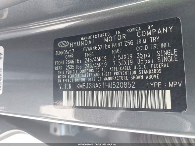 KM8J33A21HU520852 Hyundai t-gdi gamma