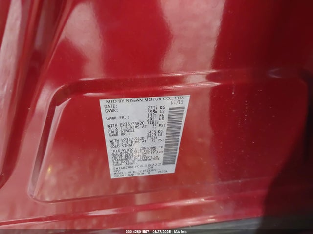 5N1AR2MM3FC639222 Nissan 2015