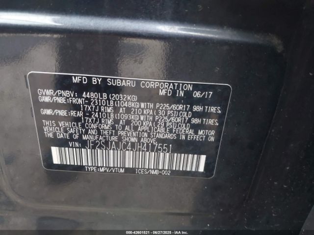 2018 SUBARU FORESTER JF2SJAJC4JH417551 Photo 8