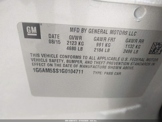 2016 CADILLAC ATS 1G6AM5SS1G0104711 Photo 8