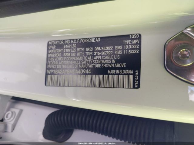 2021 PORSCHE CAYENNE COUPE WP1BA2AY8MDA40944 Photo 8