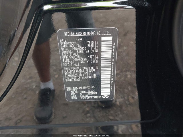 JN8AZ3AE5S9702145 Infiniti Qx80 Pure Awd