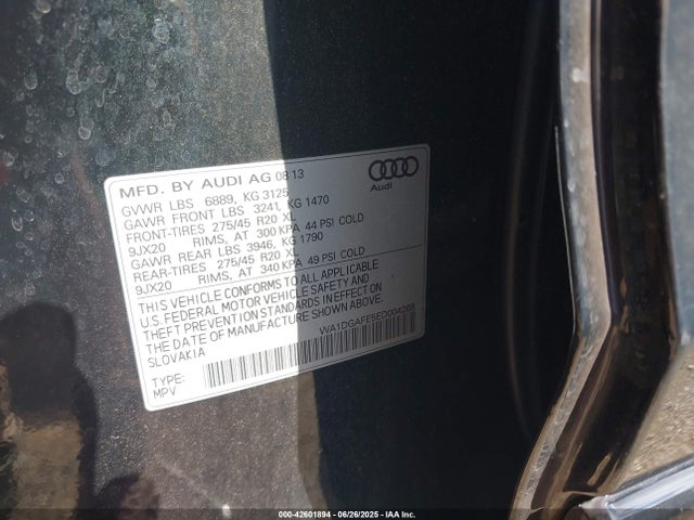 2014 AUDI Q7 WA1DGAFE5ED004268 Photo 8