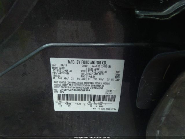 2018 FORD EDGE 2FMPK3K83JBC02324 Photo 8