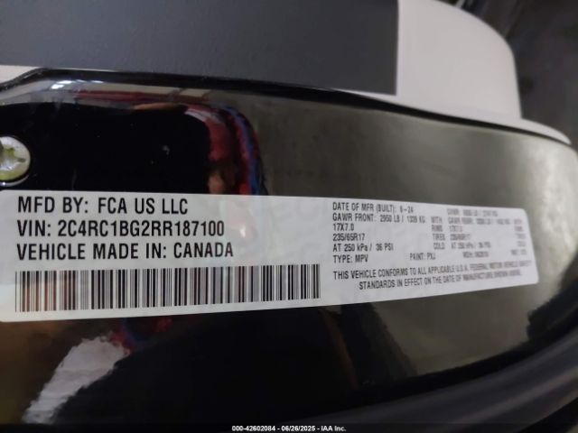 2024 CHRYSLER PACIFICA 2C4RC1BG2RR187100 Photo 8