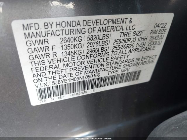 2022 ACURA MDX 5J8YE1H09NL050160 Photo 8