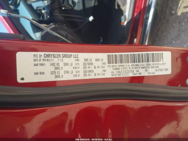 1C4RJFJT1EC237358 Jeep 2014