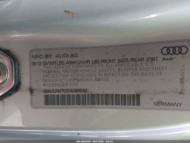 2014 AUDI A5 WAULFAFR2EA020532 Photo 8