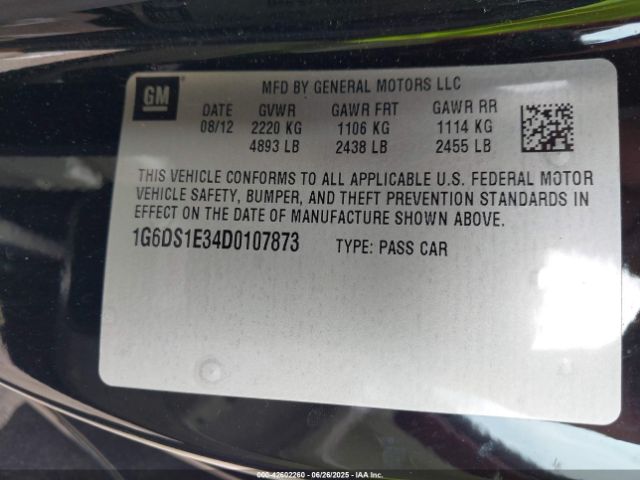 2013 CADILLAC CTS 1G6DS1E34D0107873 Photo 8