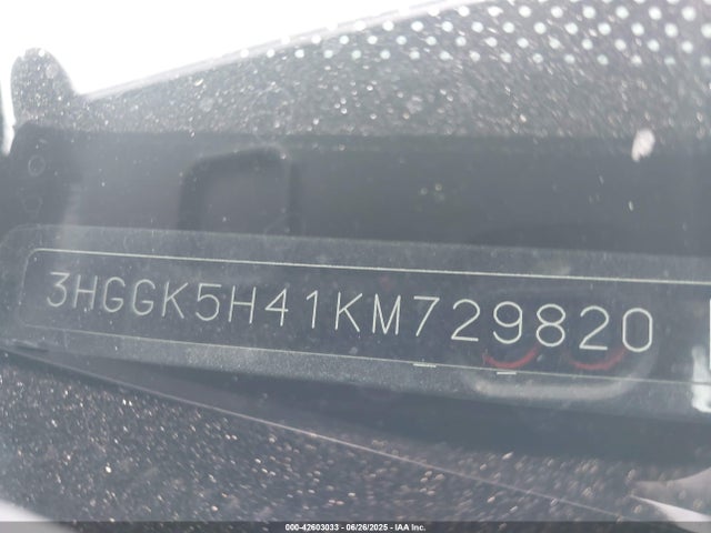 3HGGK5H41KM729820 Honda l15b1