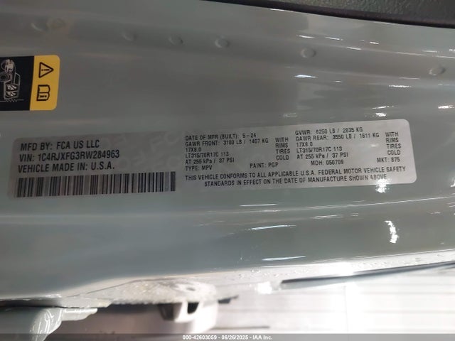 1C4RJXFG3RW284963 Jeep Wrangler