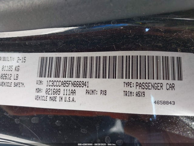 Chrysler 2015 2015 1C3CCCAB5FN666941 Image 9