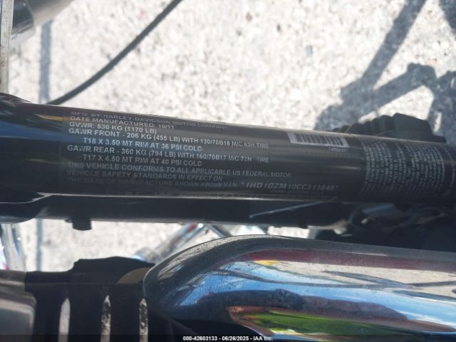 2012 HARLEY-DAVIDSON FLD 1HD1GZM10CC311646 Photo 9