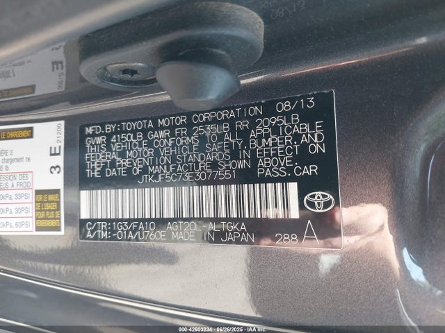 Scion 2ar-fe 2014 JTKJF5C73E3077551 Image 9
