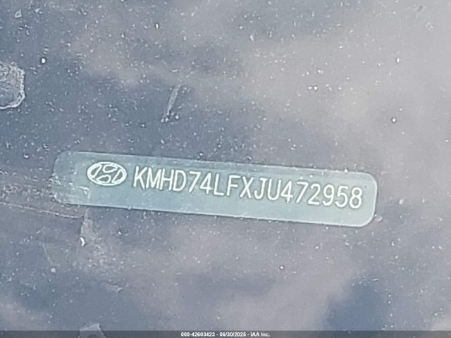 KMHD74LFXJU472958 Hyundai mpi nu
