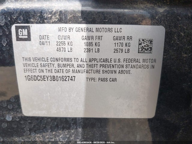 2011 CADILLAC CTS 1G6DC5EY3B0162747 Photo 8
