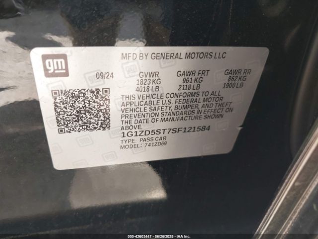 1G1ZD5ST7SF121584 Chevrolet lfv