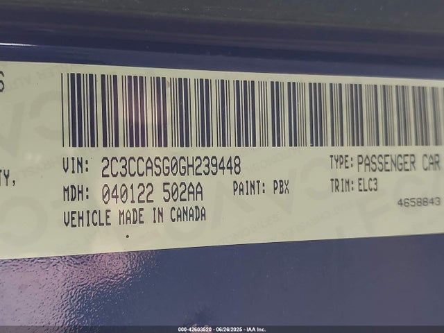 2C3CCASG0GH239448 Chrysler 300