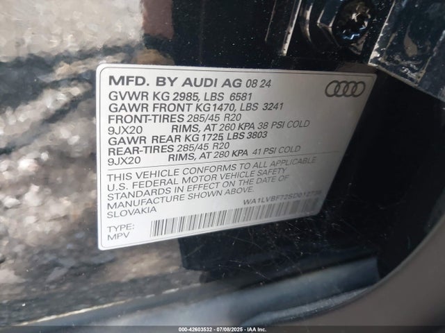 2025 AUDI Q7 WA1LVBF72SD012736 Photo 8