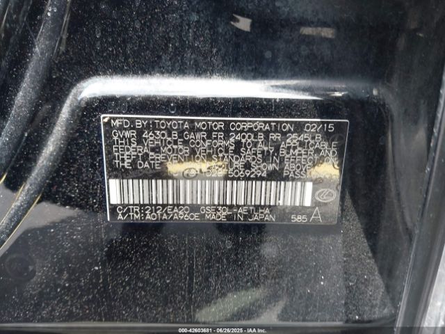 2015 LEXUS IS 250 JTHBF1D28F5069294 Photo 8