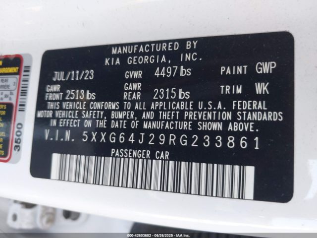 2024 KIA K5 5XXG64J29RG233861 Photo 8