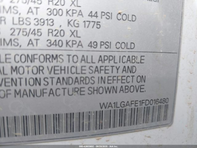 2015 AUDI Q7 WA1LGAFE1FD016480 Photo 8