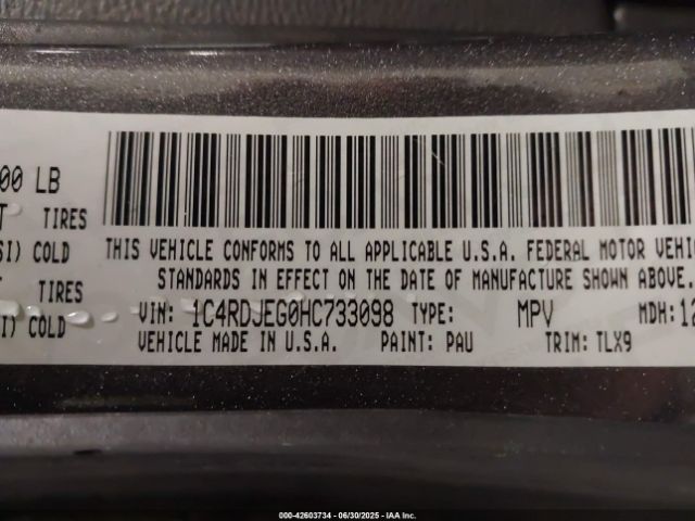 2017 DODGE DURANGO 1C4RDJEG0HC733098 Photo 8