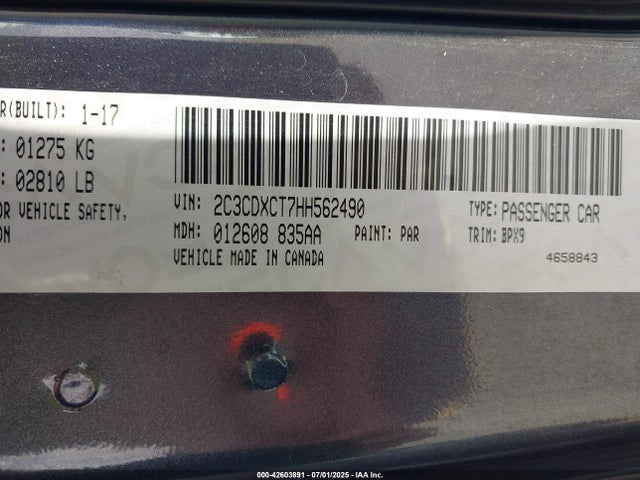 Dodge Charger 2017 2C3CDXCT7HH562490 Image 9