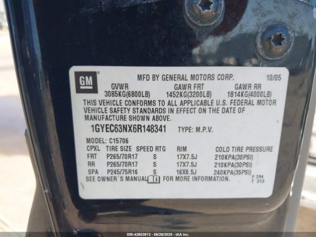 2006 CADILLAC ESCALADE 1GYEC63NX6R148341 Photo 8