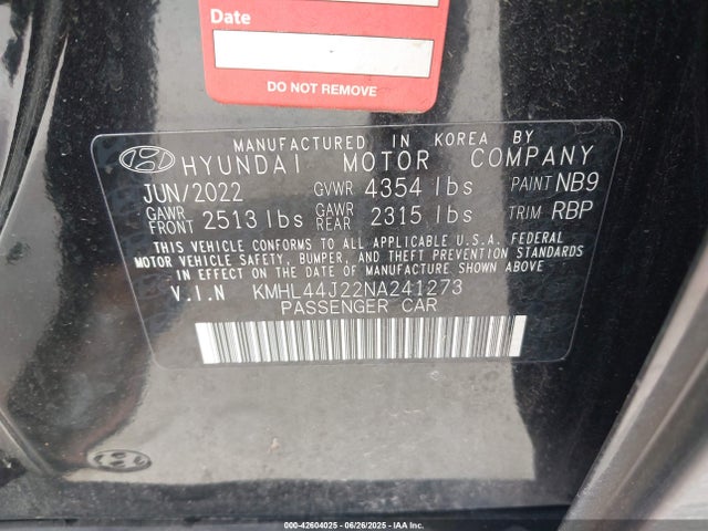 KMHL44J22NA241273 Hyundai t-gdi gamma ii