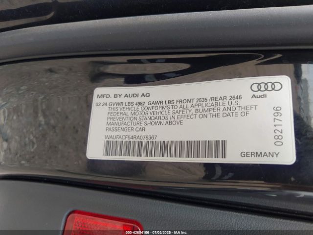 2024 AUDI A5 SPORTBACK WAUFACF54RA076367 Photo 8
