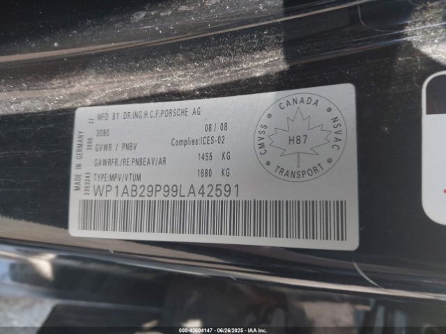 2009 PORSCHE CAYENNE WP1AB29P99LA42591 Photo 8