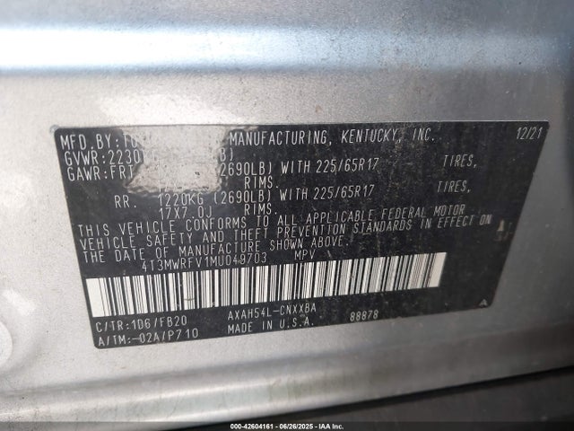 4T3MWRFV1MU049703 Toyota a25a-fxs, 3nm+4nm(ni)