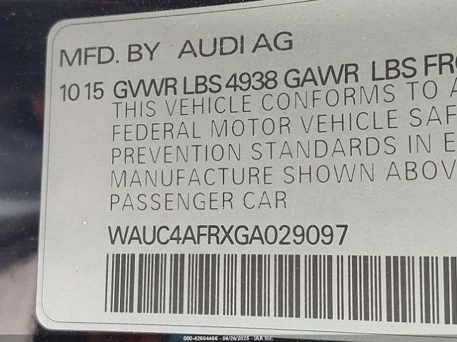 2016 AUDI S5 WAUC4AFRXGA029097 Photo 8
