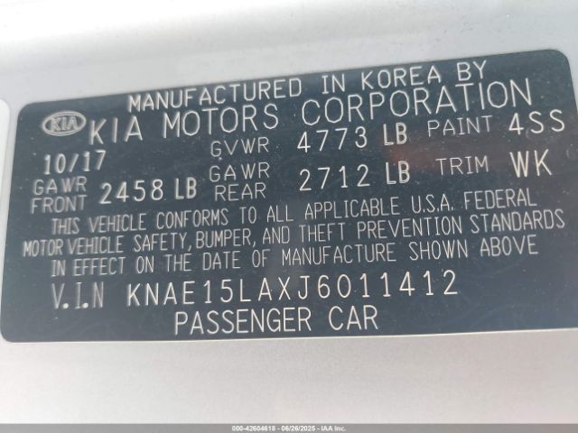 2018 KIA STINGER KNAE15LAXJ6011412 Photo 8