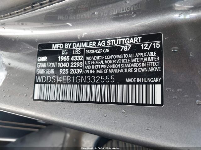 2016 MERCEDES-BENZ CLA 250 WDDSJ4EB1GN332555 Photo 8