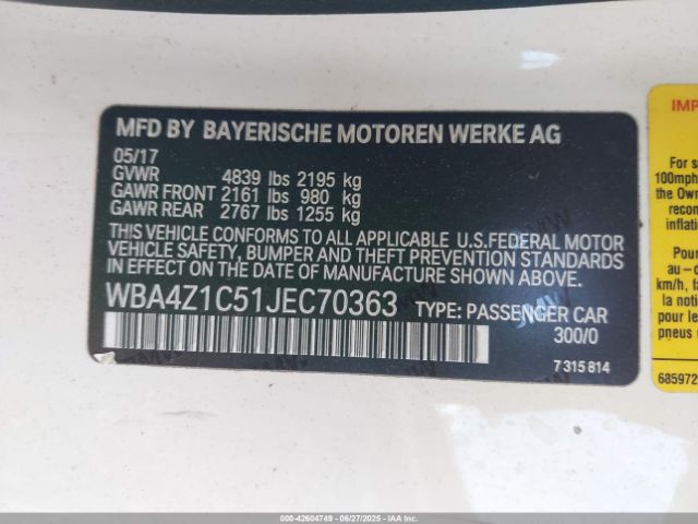 2018 BMW 430I WBA4Z1C51JEC70363 Photo 8