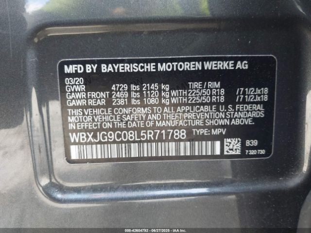2020 BMW X1 WBXJG9C08L5R71788 Photo 8