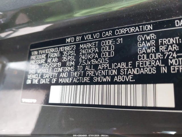 Volvo b4204t(mp) 2018 YV4102RK0J1018673 Image 9
