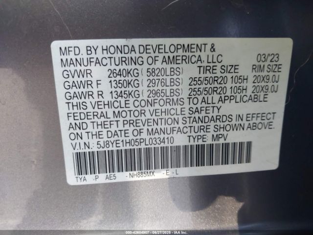2023 ACURA MDX 5J8YE1H05PL033410 Photo 8