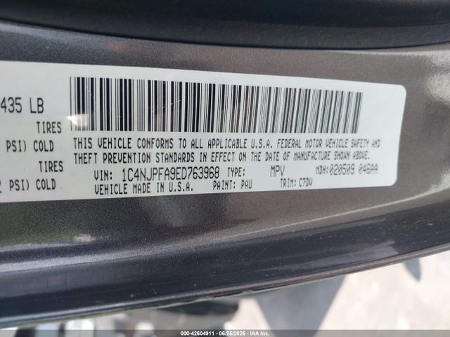 1C4NJPFA9ED763968 Jeep Patriot