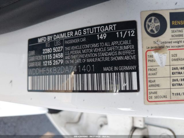 2013 MERCEDES-BENZ E 350 WDDHF5KB2DA741401 Photo 8