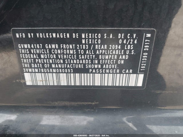 Volkswagen tsi 2024 3VWBM7BU5RM080893 Image 9