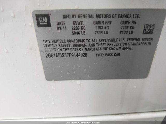 2015 CADILLAC XTS 2G61M5S37F9144028 Photo 8