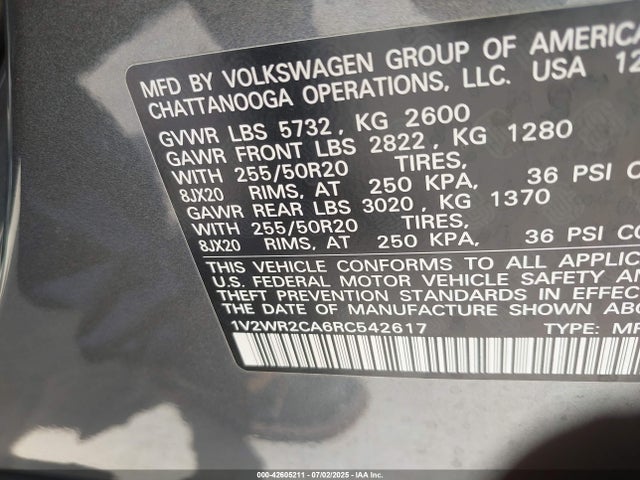 Volkswagen tsi 2024 1V2WR2CA6RC542617 Image 9